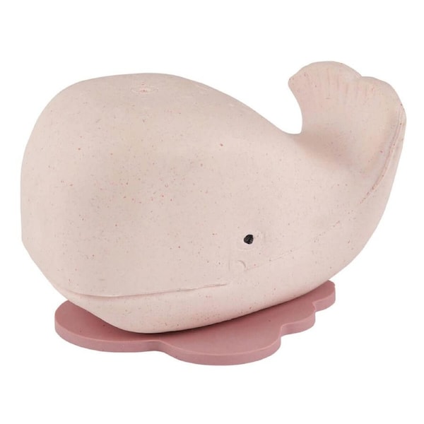 Squeeze'N'Splash Whale - Champagne Pink - Natural Rubber Bath Toy - Hevea