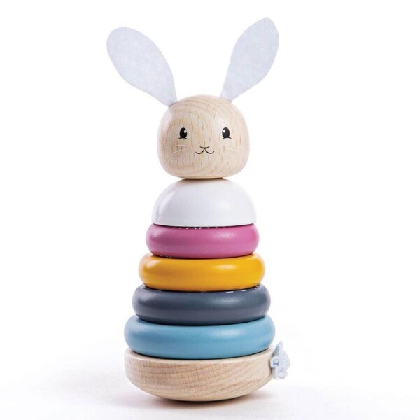 Rabbit Stacking Rings - 100% FSC(R) Certified - Bigjigs Toys