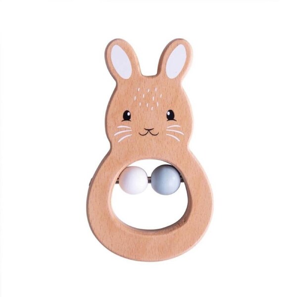 Rabbit Rattle - 100% FSC(R) Certified - Bigjigs Toys