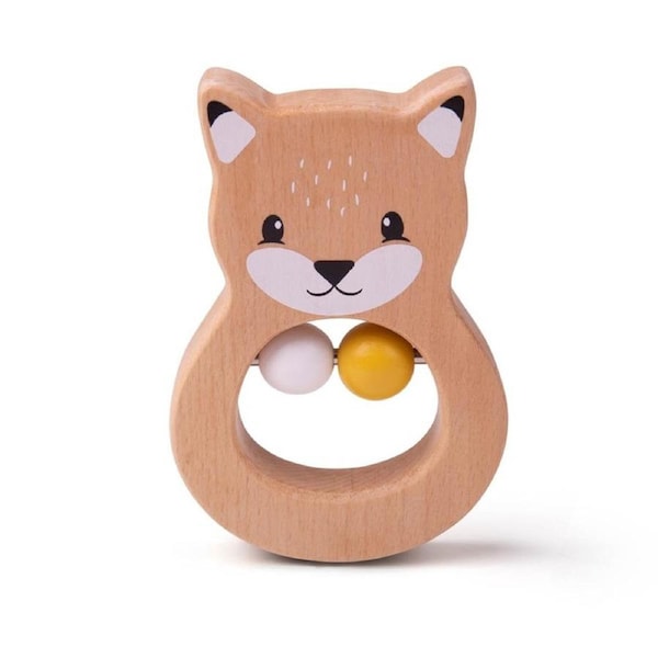 Fox Rattle - 100% FSC(R) Certified - Bigjigs Toys