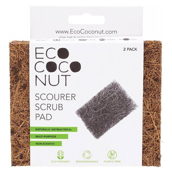 Coconut Scrub Pad - Twin Pack - Ecococonut
