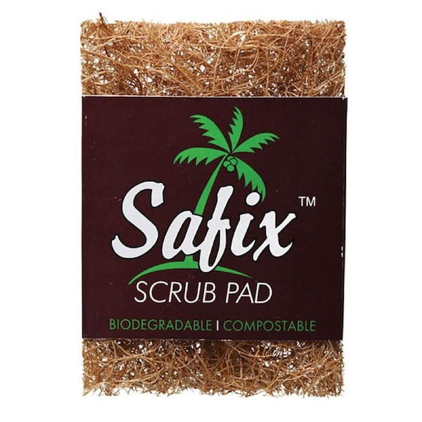 Coconut Scrub Pad, Small - Biodegradable & Compostable - Safix