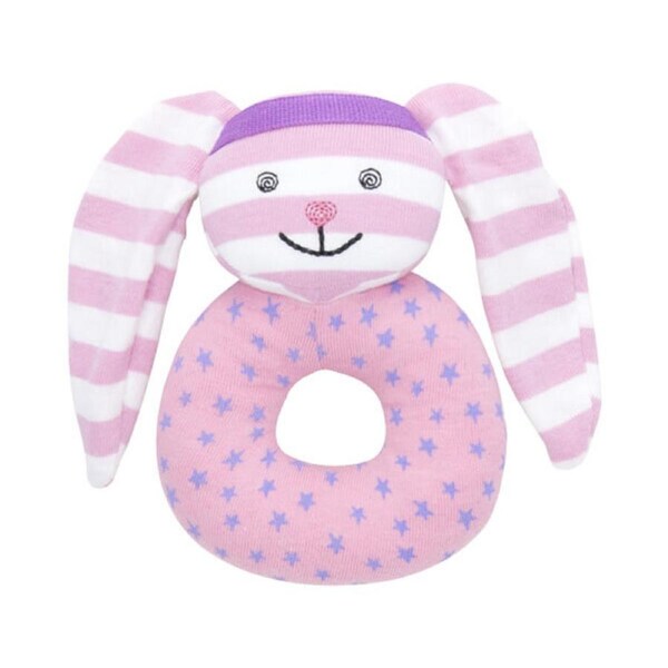 Hip Hop Bunny Rattle - Organic Farm Buddies - Apple Park
