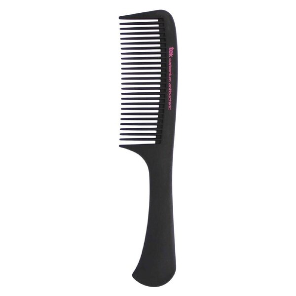 Carbonium Professional Cutting Comb with Handle & Wide Teeth - Tek