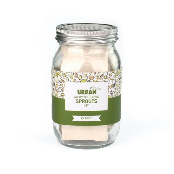 Grow Your Own Sprouts Jar Kit - Radish - Urban Greens