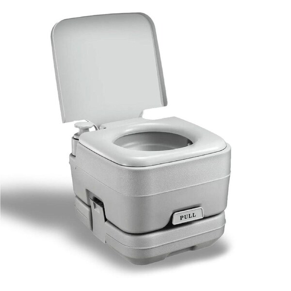 10L Outdoor Portable Camping Travel Toilet Flushable Potty Camp Caravan Boating P