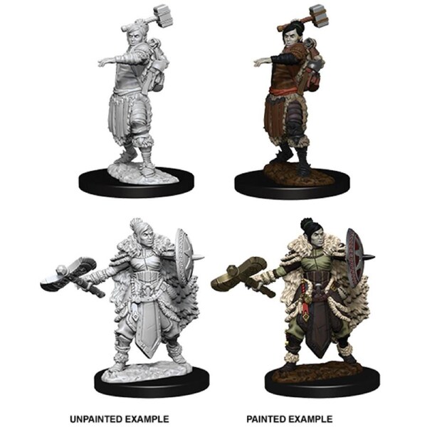D&D Nolzurs Marvelous Unpainted Miniatures Female Half Orc Barbarian