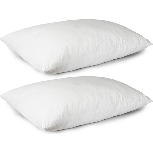 2x Jason Commercial Superbond Ultra Fresh Stain Resistant Pillow w/ Zip 45x73cm