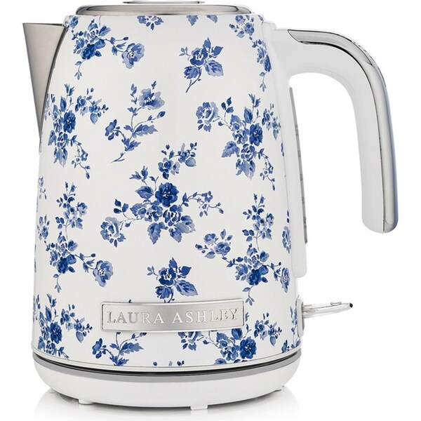 Laura Ashley Electric 1.7L Jug Kettle Stainless Steel Water Boiler China Rose
