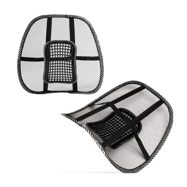 4x Mesh Lumbar Back Support Cushion Seat Posture Office Chair