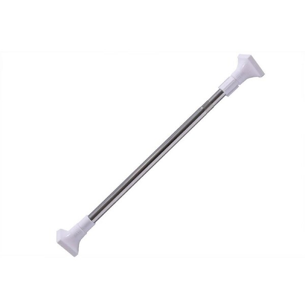 Extendable Curtain Tension Rod Telescopic Shower Pole Rail Wardrobe 175-324cm