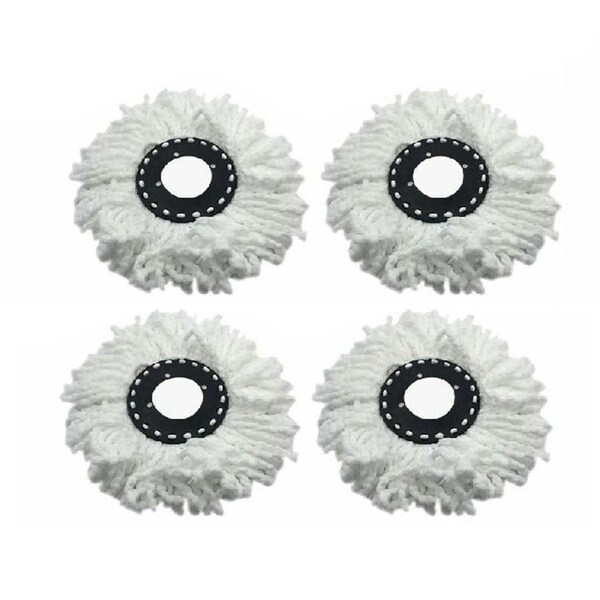 4x Replacement Spin Mop Head Microfibre For 360°Spin Magic Home Floor Cleaning