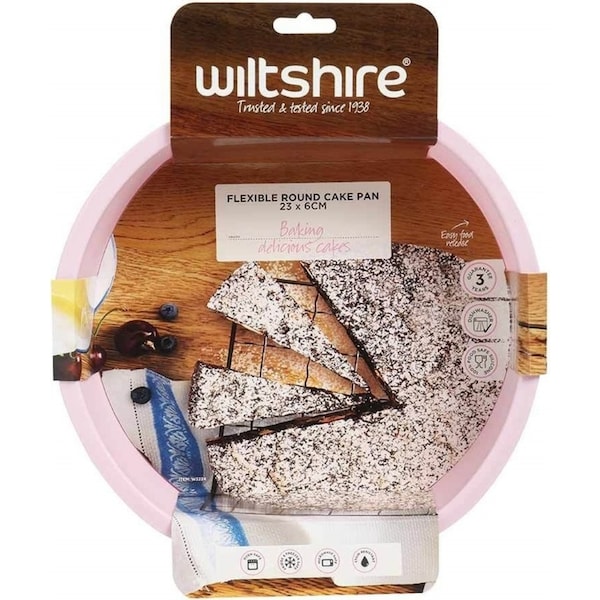 Wiltshire Pink Silicone Round Cake Pan 23cm