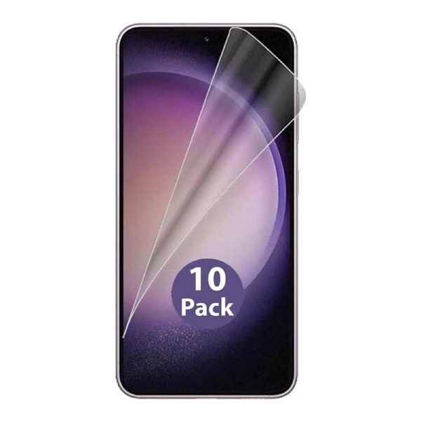 10 Pack Soft PET Film Screen Protector Guard for Samsung Galaxy S23 Front Bulk