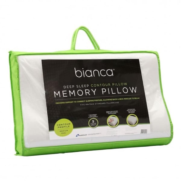 Bianca Deep Sleep Memory Foam Dual Contour Profile & Medium Feel Pillow