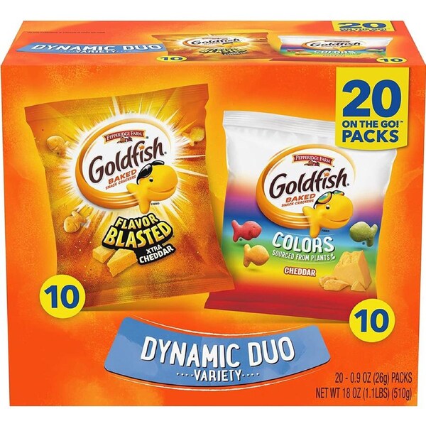 Goldfish Dynamic Duo Colours Crackers - 20 Pack