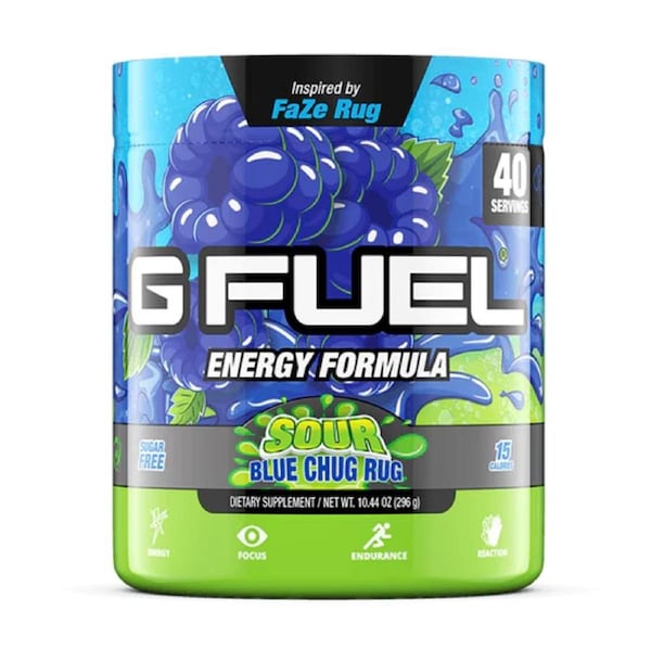 G FUEL SOUR BLUE CHUG RUG