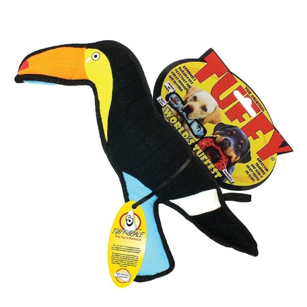 Zoo Animal Toucan Tough Dog Toy by Tuffy (30.5x35.5x12.5cm)
