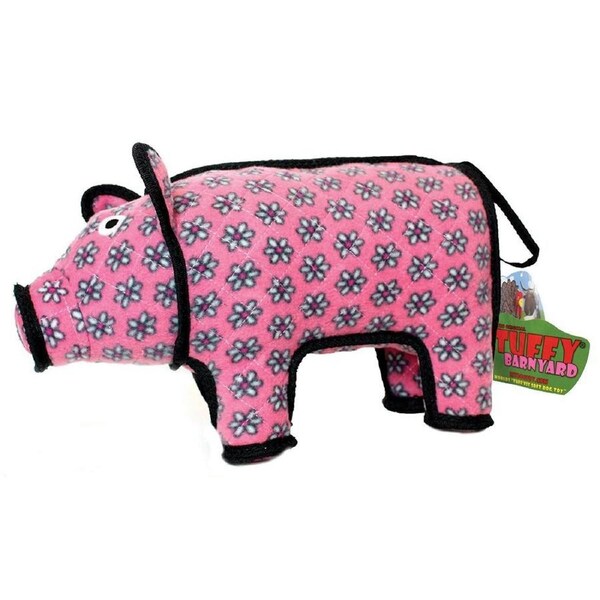 Barnyard Pink Polly Piggy 35x15x20cm Dog & Puppy Toy by Tuffy