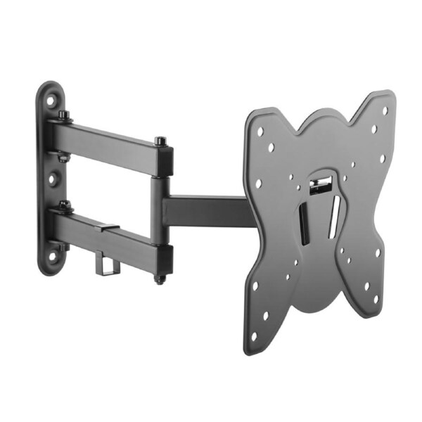 Laser Full Motion TV and Monitor Wall Mount for 23 to 42 Inch Screens - Swivel 180, Tilt 12, VESA Support, Steel
