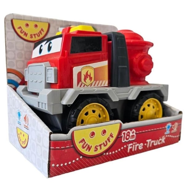 Fun Stuff Toy Fire truck with Sound and Lights 18m+ Woolworths