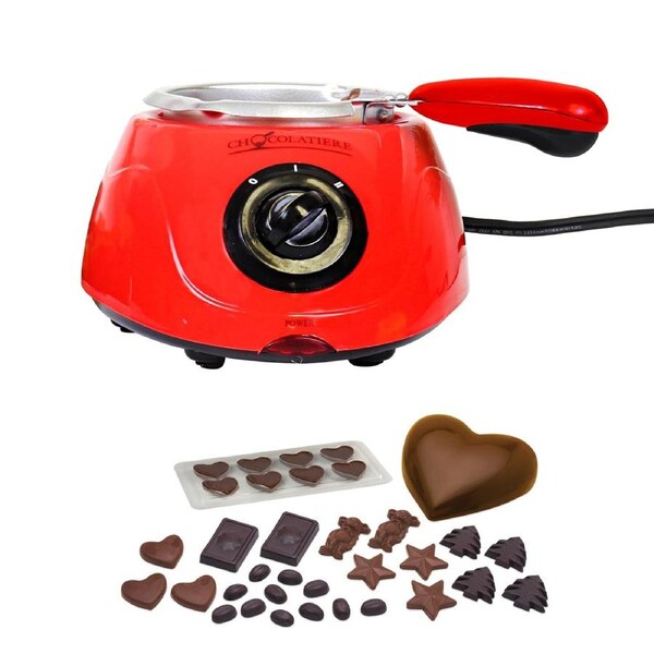 Total Chef Chocolatiere Electric Chocolate Melter, 250g Red