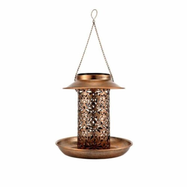 Solar Powered Bird Feeder Light Hanging Outdoor Solar Lamp Solar Garden Light