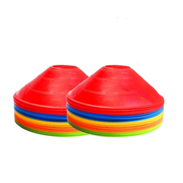 Sports Training Discs Markers Cones Soccer Rugby Fitness Exercise - Set of 60