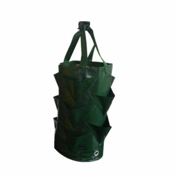 Garden Planting Grow Bag Hanging Flower Pouch Strawberry Planter Bags - 3 Gallon