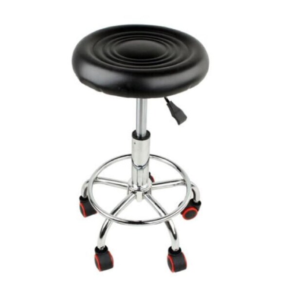 Salon Stool Hairdressing Barber Chair Beauty Swivel PU Leather Adjustable