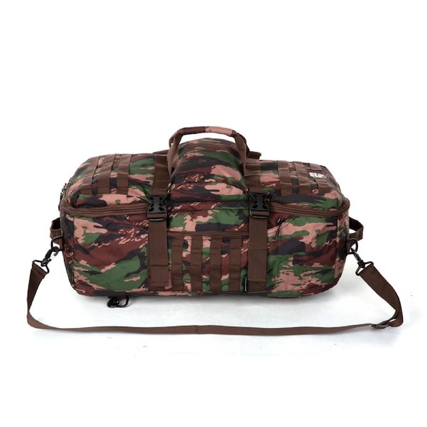 Granite Gear Duffle Bag With Backpack Straps Waterproof Sports Gym Duffel Bag Crossbody Camping Hiking Bag G7555 Camouflage