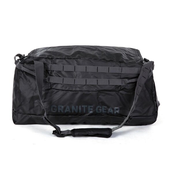 Granite Gear Foldable Duffle Bag With Backpack Straps Waterproof Sports Gym Duffel Bag Crossbody Camping Hiking Bag G3011 Black