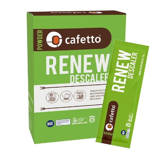 Cafetto Renew Espresso Machine Powder Descaler - 6 Sachet