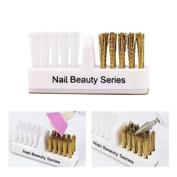 Copper Wires Nail Drill Bit Cleaning Clean Brush Manicure Tools Accessories 1pc