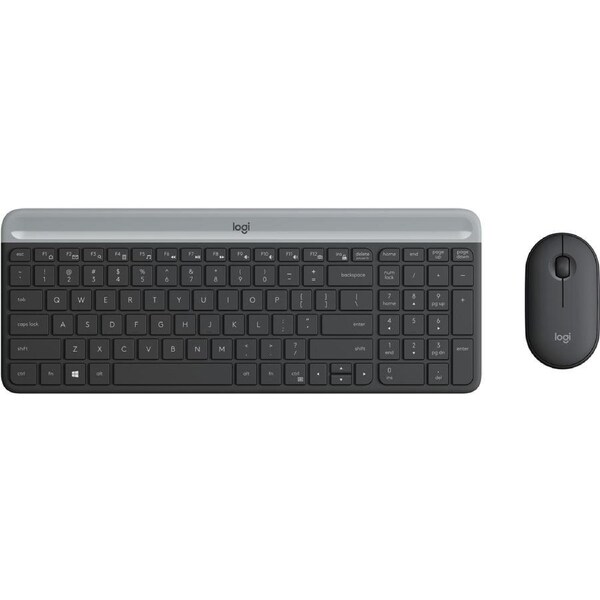 Logitech Graphite Slim Wireless Keyboard & Mouse Combo - MK470