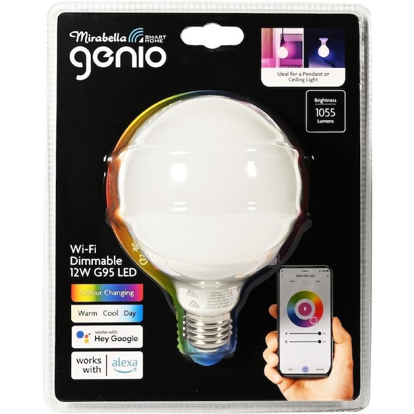 Mirabella Genio G95 LED 1055 Lumen Dimmable Light Bulb