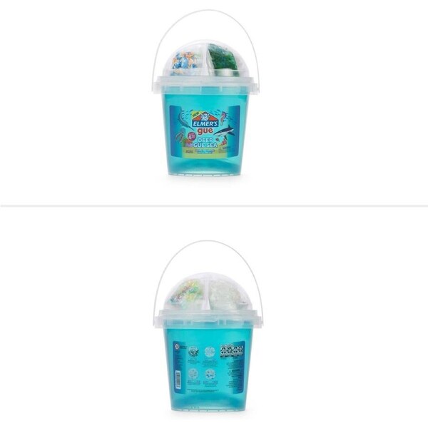 Elmer’s Gue Pre-Made Slime - Deep Gue Sea/ Blue Clear Slime 1.5LB Bucket - Assorted