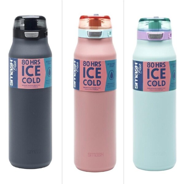 Smash Stainless Steel Triple Wall Sipper 1L - Assorted*