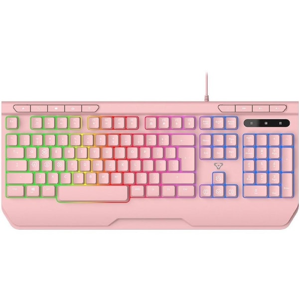 Laser Gaming: RGB Gaming Keyboard - Pink