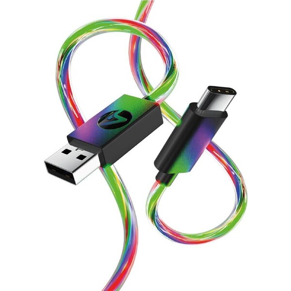 4Gamers 3m Light Up USB-C Play & Charge Cable