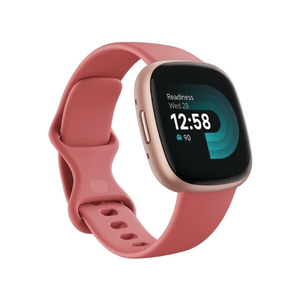 Fitbit Versa 4 Smart Watch - Pink Sand/Copper Rose Aluminium