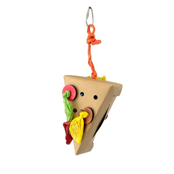 Bird Toy Destructive Shredz Pizza Puller