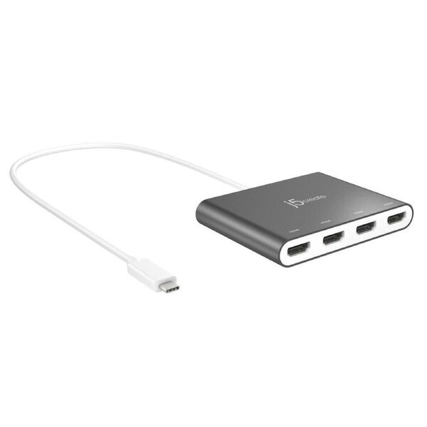 j5create JCA366 USB-C to 4 Port HDMI Multi Monitor Adapter 1920 x 1080 @ 60 Hz