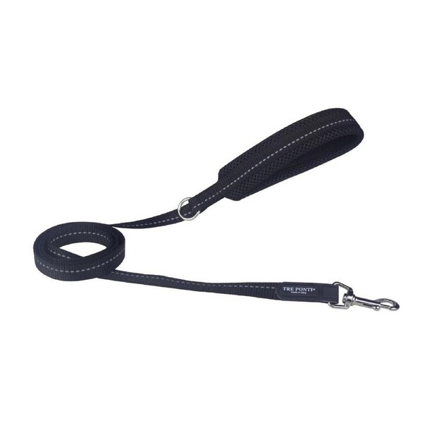 Tre Ponti Mesh Dog Lead, Black