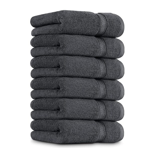Cloths Towels Face Towels, Multipurpose Cotton Bathroom Towels Use as Hotel, Bathroom, Shower, Spa (33x33cm, 6-Pack)