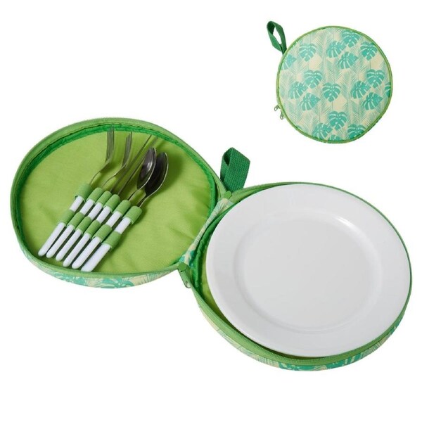 Emporium Leaf Tableware & Carry Bag