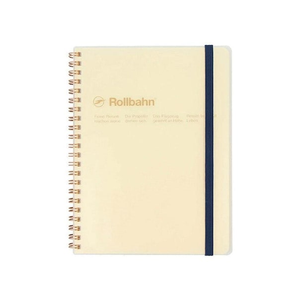 Delfonics Rollbahn Clear Spiral Bound Notebook Grid A5 Clear