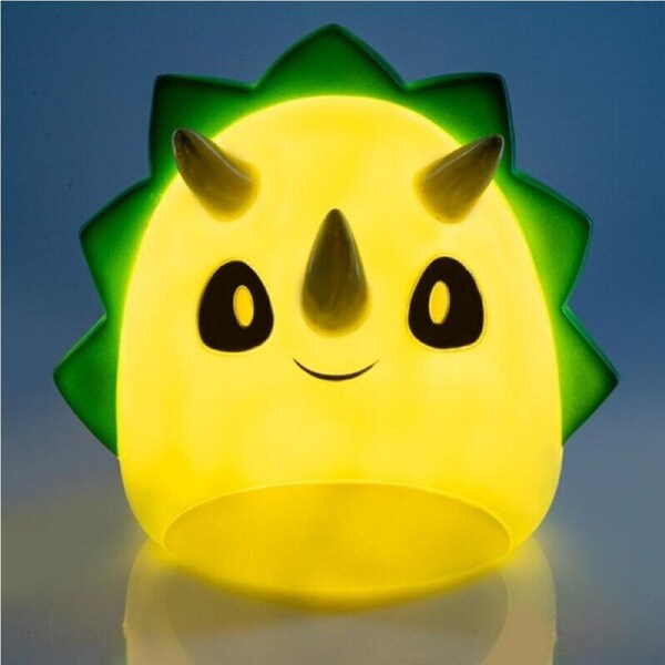 1x Triceratops Table Lamp Smoosho's Pals Kids Bedroom LED Night Light Warm Glow