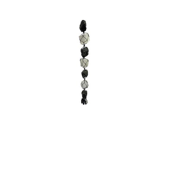 1x Black Tourmaline and Selenite Door Hanger Spiritual Healing Inner Growth