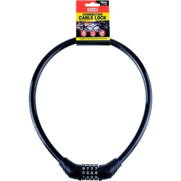 Ozoffer Bicycle Bike Cycling Lock Steel Cable Padlock Trailer 4-Digit Security